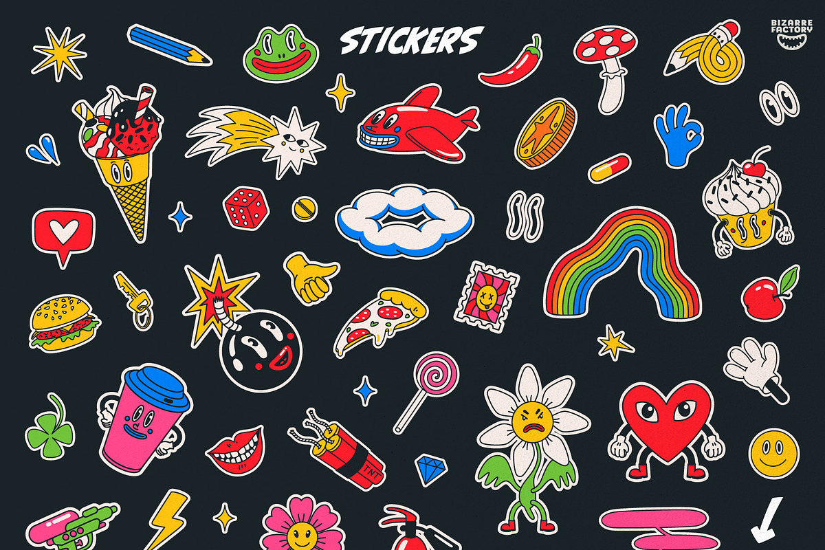 Crazy cartoon collection, an Illustration by Bizarre Factory (Photo 3 of 11)