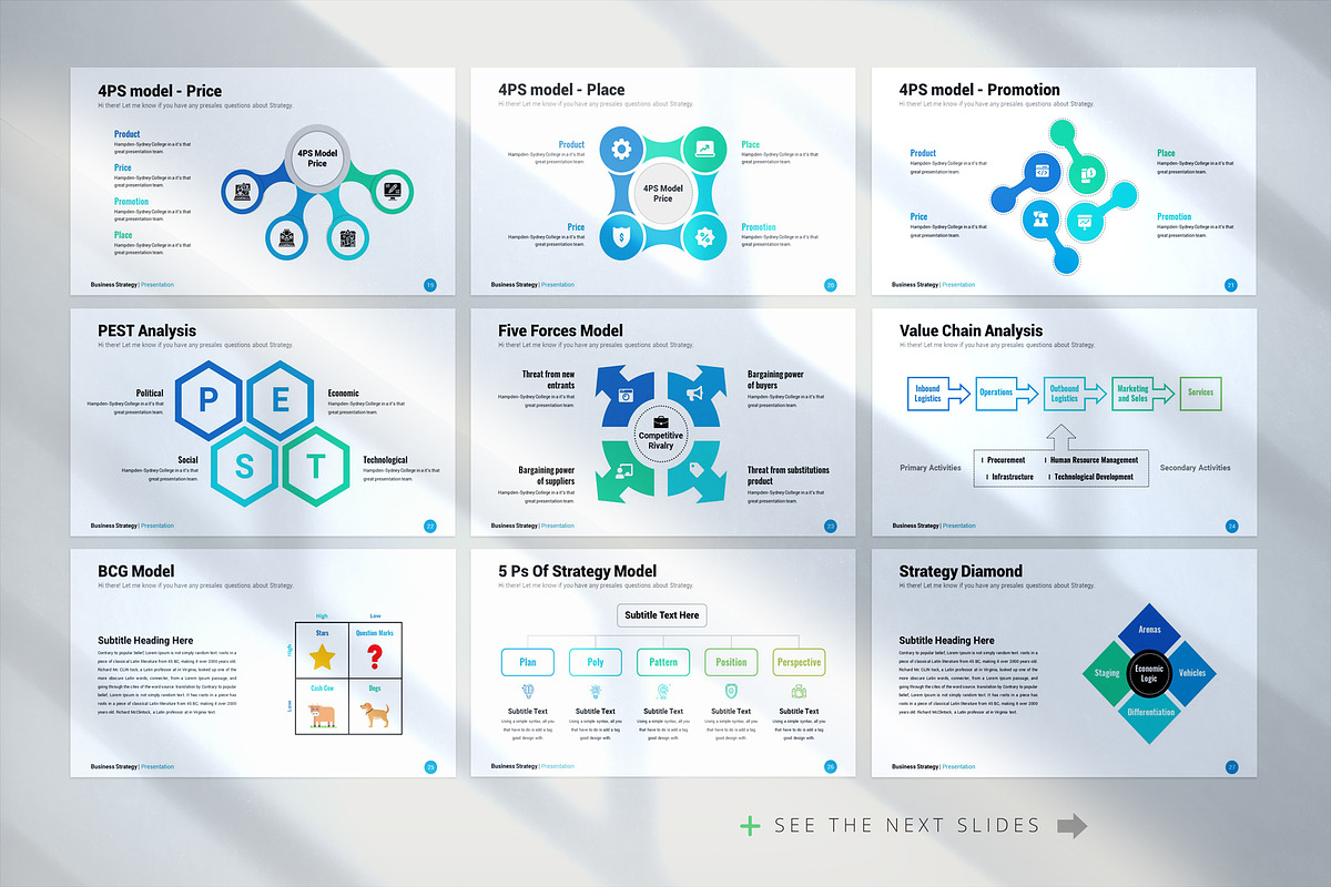Business Strategy Google Slides, a Presentation Template by White Graphic (Photo 5 of 9)