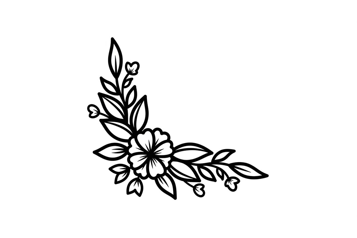 Floral Corner Ornament Clipart Bundl, an Illustration by Creativeshirt (Photo 34 of 48)