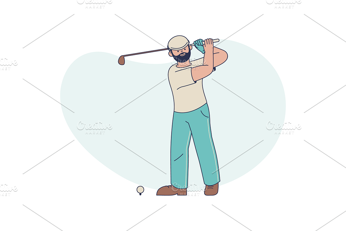 Golf Tournament Illustration, an Object Graphic by Jump Studio (Photo 4 of 12)