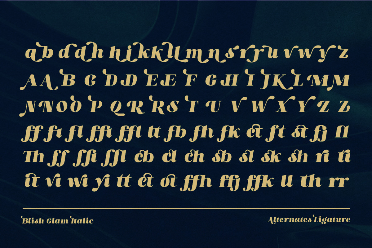Blish Gham, a Font by Fontastic (Photo 12 of 13)