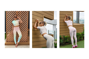 Leggings & Top Mockups Outdoor