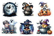Quirky Halloween Sublimation Clipart, an Illustration by CreationArt (Thumbnail 5 of 5)