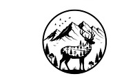 Beautiful deer forest circle art, an Illustration by Amazin_art (Thumbnail 6 of 32)