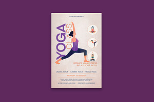 Yoga Flyer, a Print Template by DesignWorkz