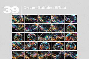 Dream Bubbles Effect Photo Overlays