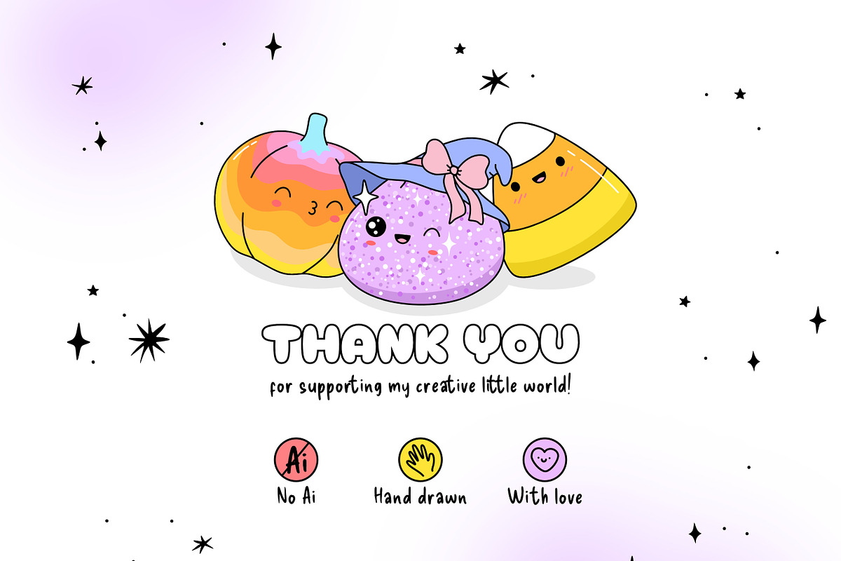 Squishy Halloween Clipart Bundle, a Seasonal Illustration by Huxmay (Photo 6 of 6)