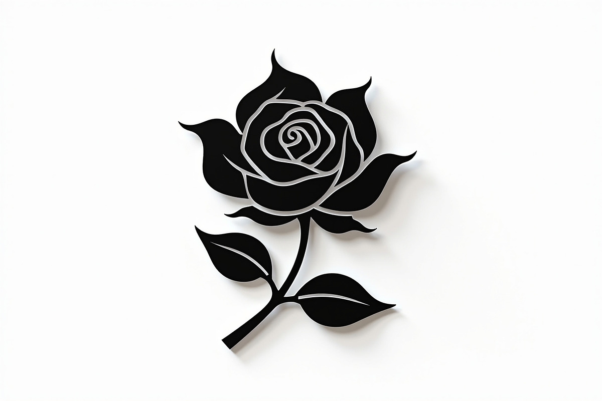 Rose Black Silhouette Decorative, an Illustration by Amazin_art (Photo 4 of 31)