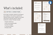 Fillable Reflection Journal Workbook, a Presentation Template by Our Polished Pages (Thumbnail 12 of 20)