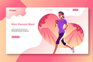 Jogging - Banner & Landing Page