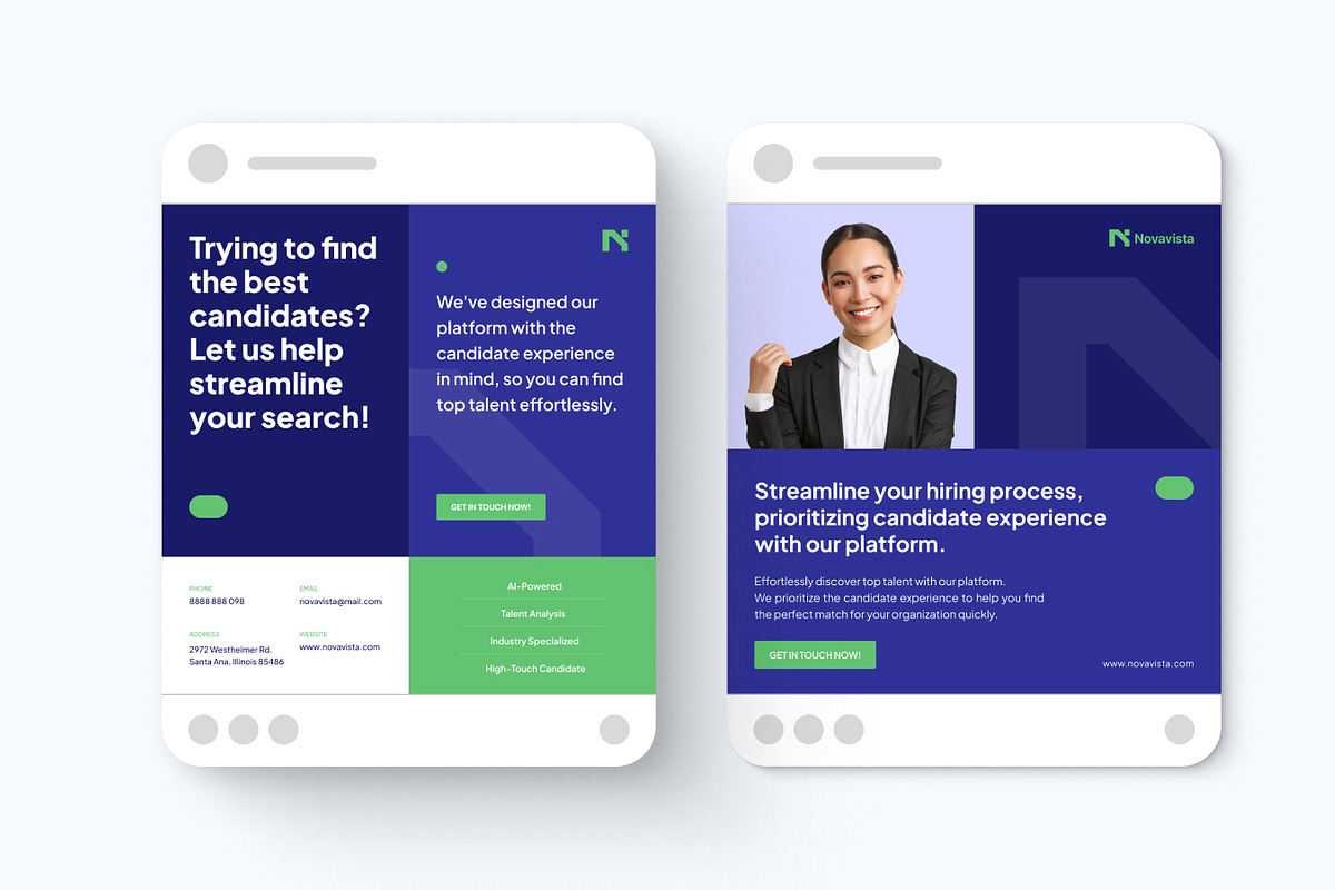 Social Media Job Seeker Templates, a Social Media Template by madebynoval (Photo 2 of 3)