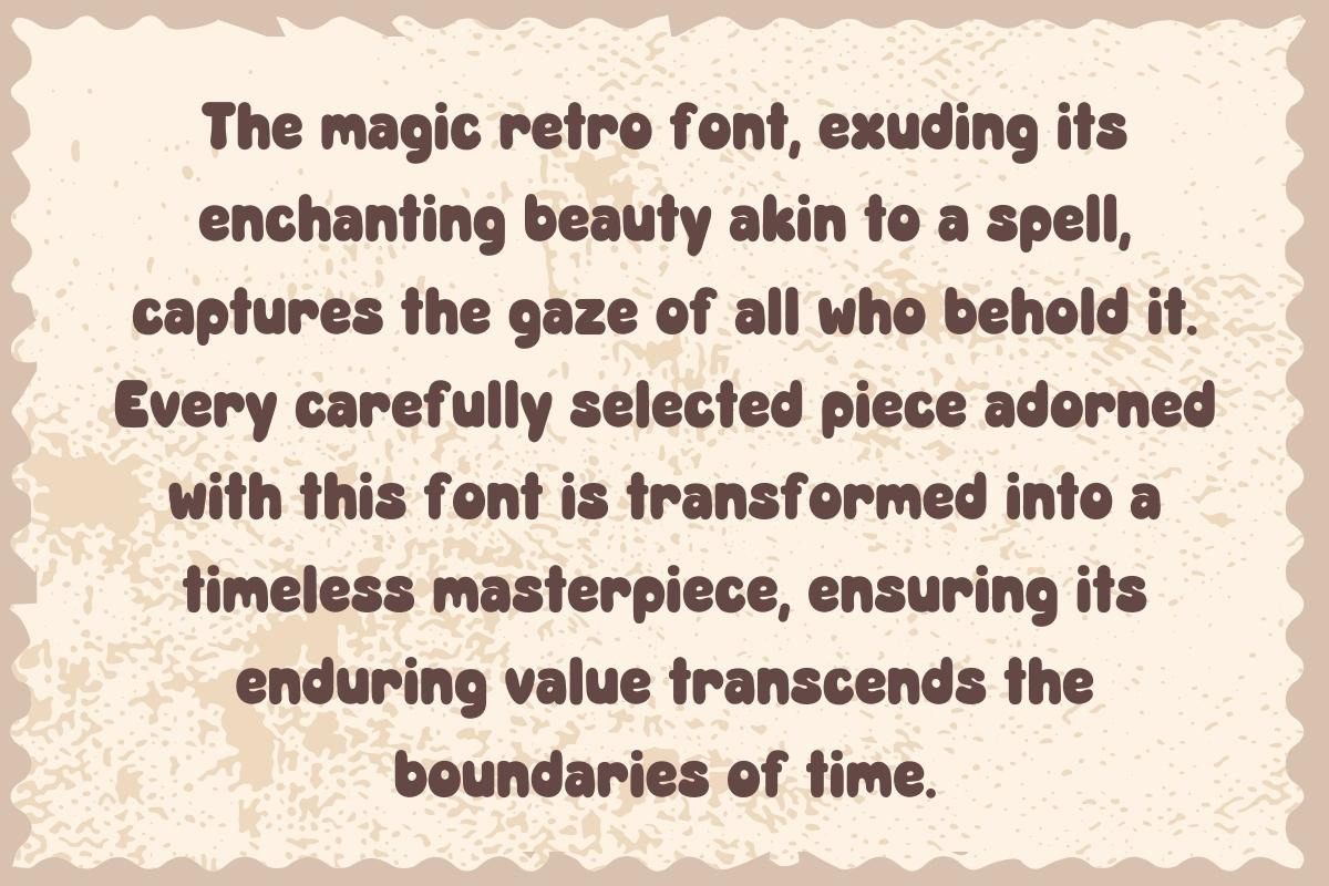 Magic Retro - Handwritting, a Handwritten Font by Charmingbear59.design (Photo 3 of 5)