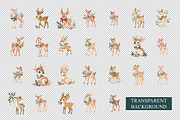 Woodland Deer Clipart, a Seasonal Illustration by Housui Patterns (Thumbnail 7 of 13)
