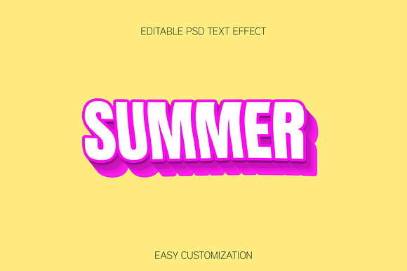 Bold 3D Layered Text Effect preview 3