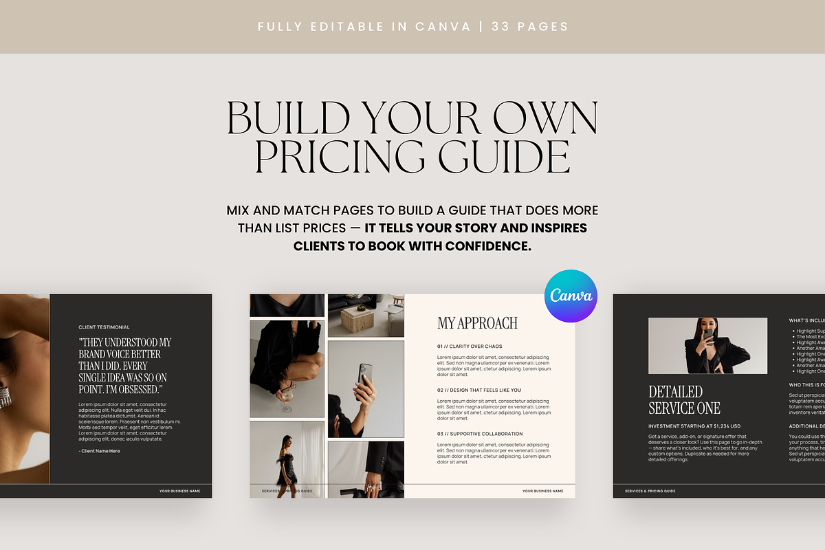 Pricing Guide Template | Canva, a Presentation Template by Rosetta Lane Design (Photo 3 of 9)