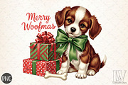 Vintage Christmas PNG, Dog, an Illustration by Libby Wishes (Thumbnail 1 of 6)