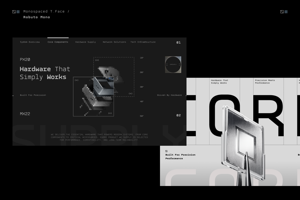 GC Robuto Mono-Futuristic Monospace, a Sans Serif Font by Glyphonic (Photo 15 of 16)