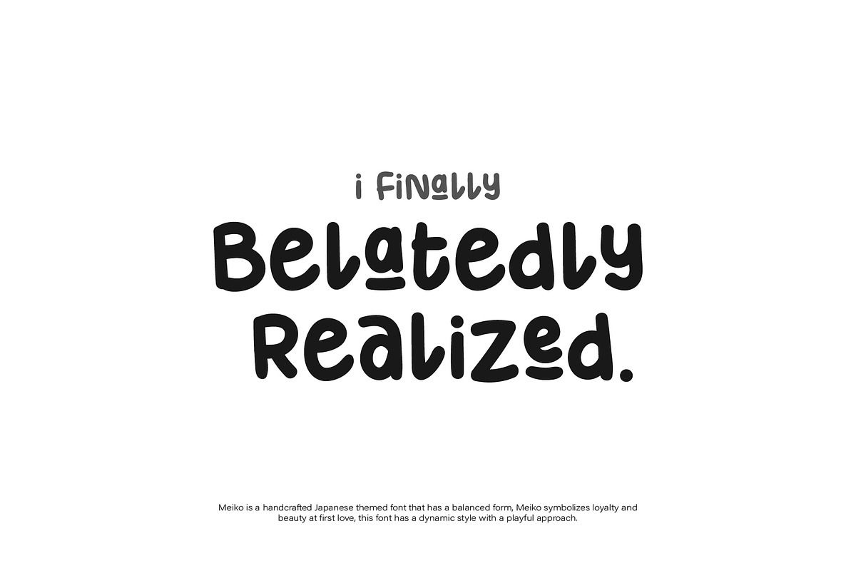 Meiko Font, a Script Font by Phoenix Dungeon (Photo 2 of 9)