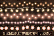 Christmas fairy light strings, an Object Graphic by Paper Farms (Thumbnail 3 of 3)