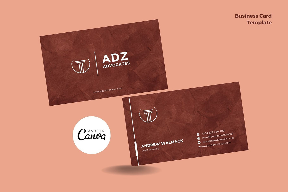 6 Business Card Templates Bundle, a Social Media Template by MK Creatives (Photo 6 of 8)