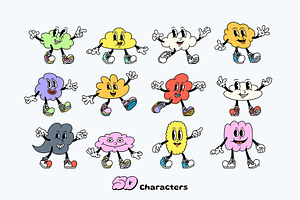 Cloudy Cartoon Characters