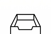 42 Vector Home Office Icon Set, an Outline Icon by adenpinkstore (Thumbnail 8 of 12)