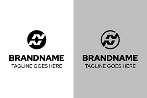 Letters NN Circle Simple Modern Logo, a Branding & Logo Template by Pray Art Design Studio