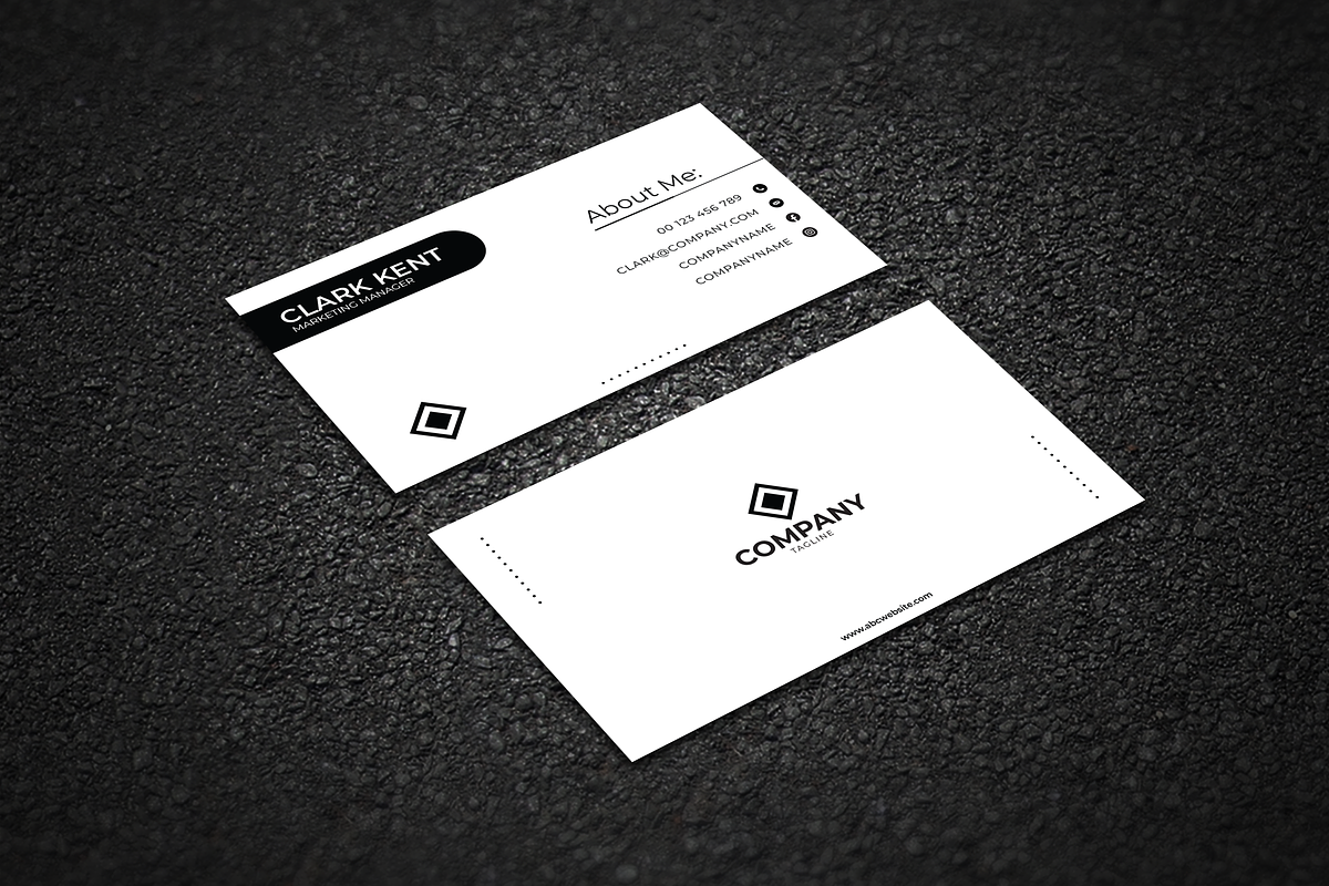 Minimal Elegant Business Card, a Business Card Template by Griffin Designs (Photo 5 of 5)