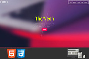 Neon - One Page HTML Template, a Landing Page Template by earthquake (Thumbnail 2 of 6)