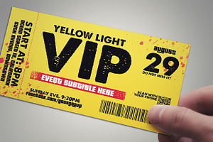 Yellow Light - Vip Pass Card