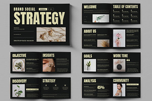 Brand Social Strategy Template, a Brochure Template by ContestDesign