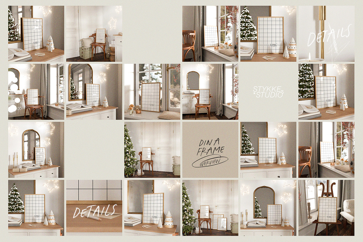 FESTIVE DAY | art frame mockup, a Household Mockup by Stykke Studio (Photo 10 of 10)
