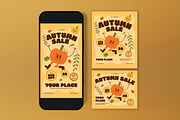Cream Quirky Autumn Sale Flyer Set, a Flyer Template by graphicook (Thumbnail 3 of 3)
