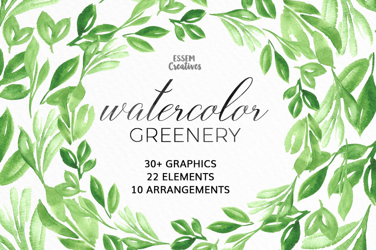 Bundle - Tropical Watercolor Leaves, an Illustration by Essem Creatives (Photo 2 of 26)