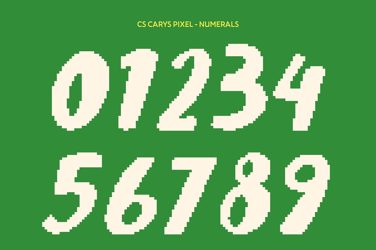CS Carys Pixel, a Sans Serif Font by Craft Supply Co. (Photo 3 of 8)
