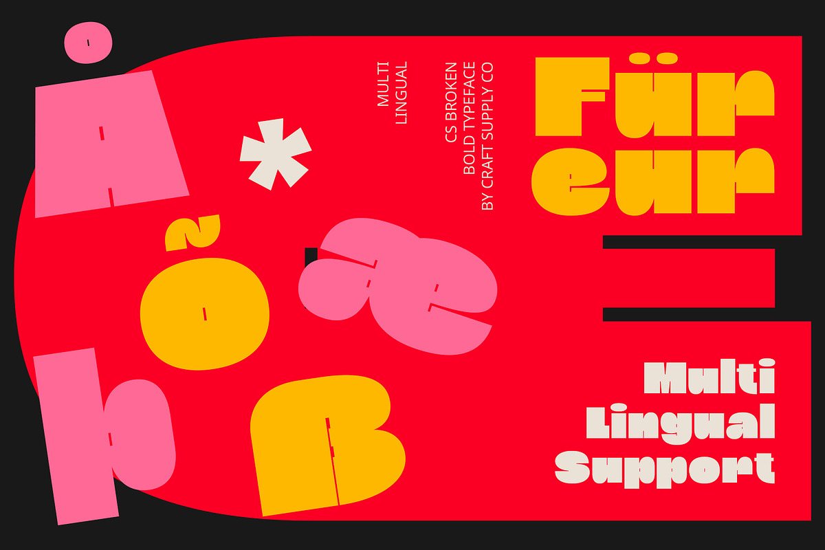 CS Broken – Bold Font, a Sans Serif Font by Craft Supply Co. (Photo 5 of 8)