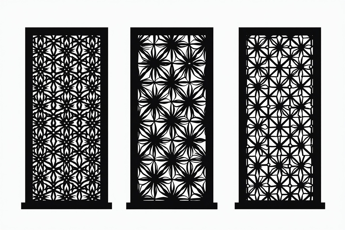 Black Decorative Laser Cut Design, an Illustration by BIPLOB EXPERT (Photo 3 of 9)