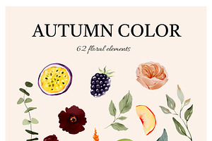 Autumn Color - Clipart Flowers