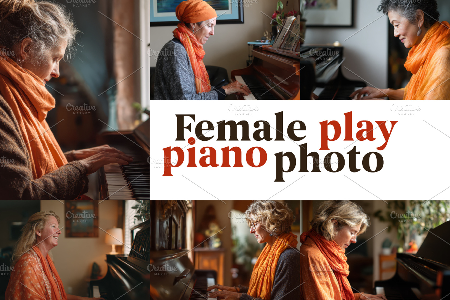 16 photo of woman playing piano., a Person Photo by SouravDesign