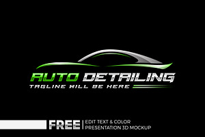 Auto Detailing Logo, Automotive Logo