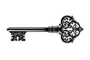 Ornamental Vintage Key SVG Bundle, an Illustration by Gaye Art (Thumbnail 7 of 31)