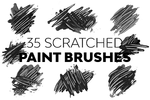 Scratched Paint Brushes