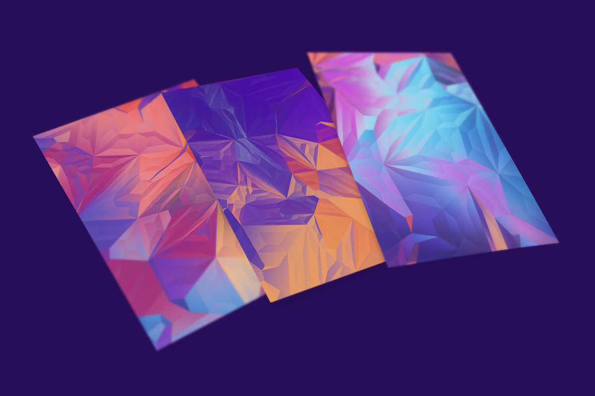 Abstract Polygon Backgrounds-Crystal, a Wallpaper Graphic by BIBIART (Photo 2 of 13)