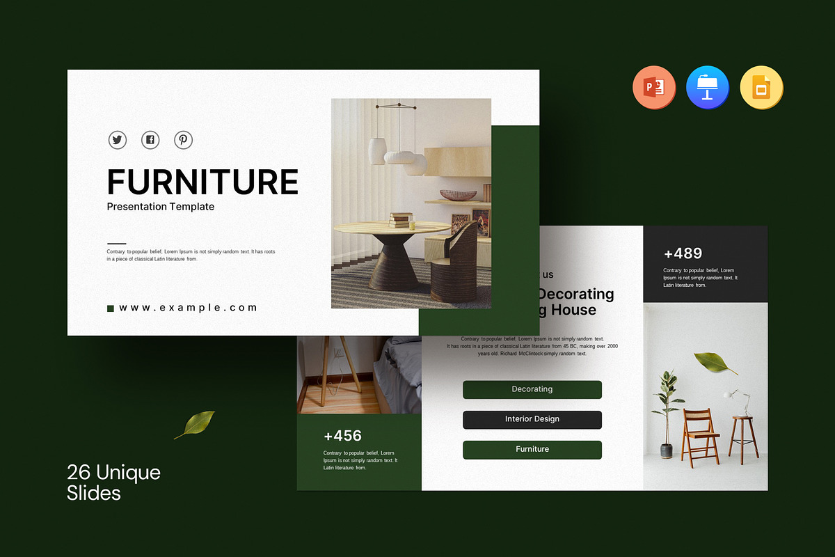 Furniture Presentation Template, a Presentation Template by Slide_Genius1 (Photo 1 of 6)