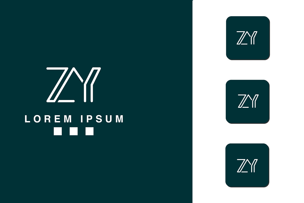 ZY, YZ Abstract logo design, a Branding & Logo Template by art_creater (Photo 1 of 2)