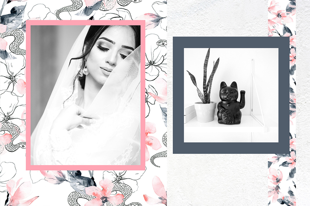 Snakes and Flowers. Pattern collecti, a Pattern Graphic by Dinkoobraz (Photo 3 of 8)