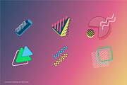Collection of MEMPHIS elements, a Decorative Illustration by KENO Mascots (Thumbnail 4 of 6)
