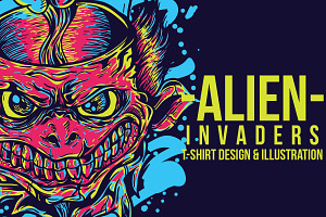 Alien Invaders Illustration