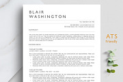 ATS Resume Template - BLAIR, a Resume Template by TheStandOutResume (Thumbnail 1 of 7)