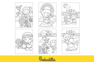 Kids Fun Garden Play Coloring Set